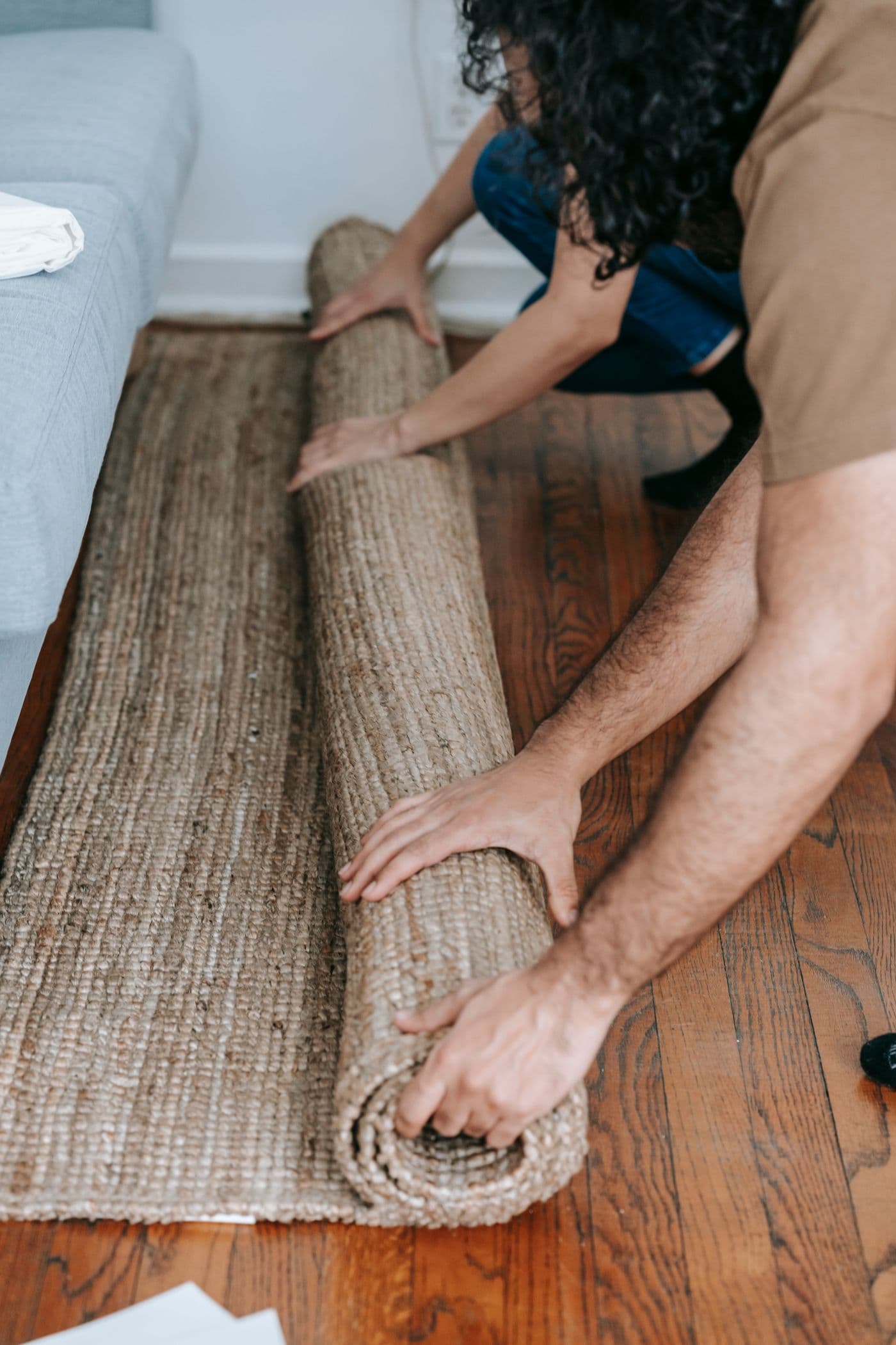 Hand-Loomed Jute Area Rug