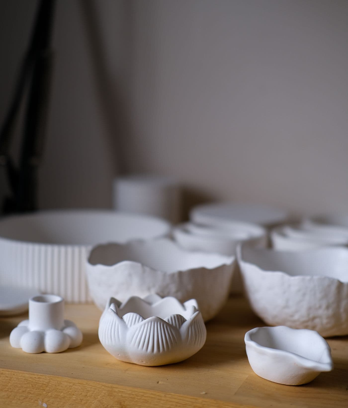 Hand-Pinched Stoneware Bowl Set
